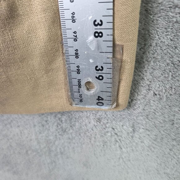 Womens Ingrid & Isabel Maternity Smocked Waist Tan Linen Blend Pants Size S - Picture 8 of 9